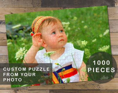 Custom 1000 piece puzzle from your photo