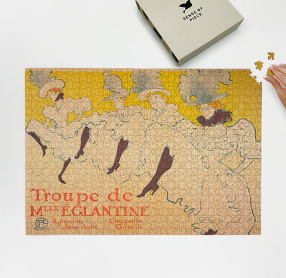 1000 piece puzzle 1896 Miss Eglantine Troupe Henri de Toulouse-Lautrec 