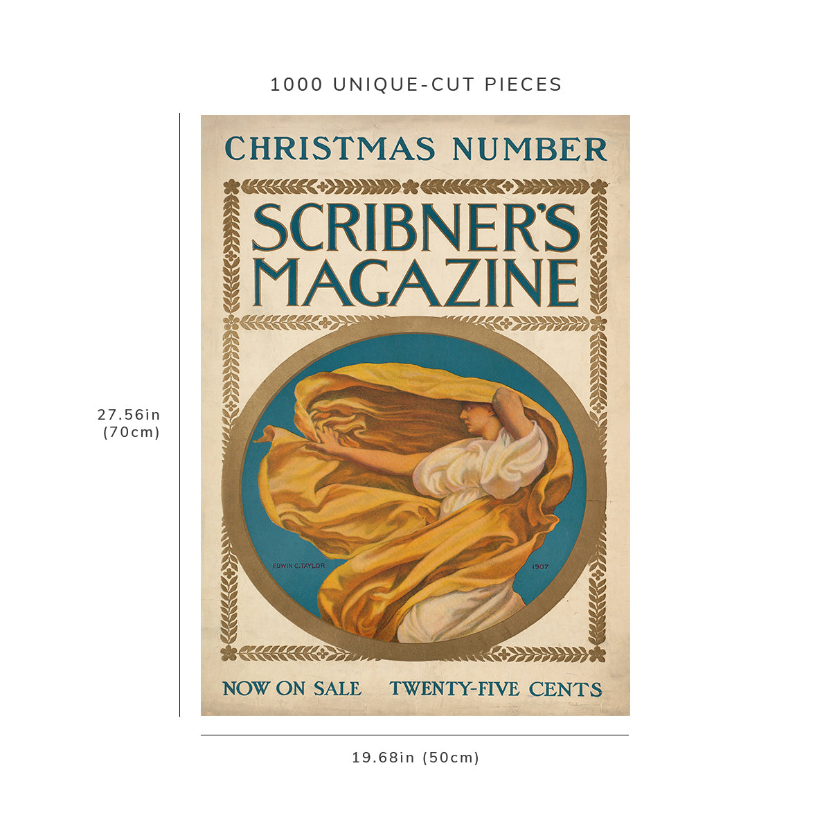 1000 piece puzzle: 1907 | Christmas number, Scribner’s magazine | Edwin Taylor