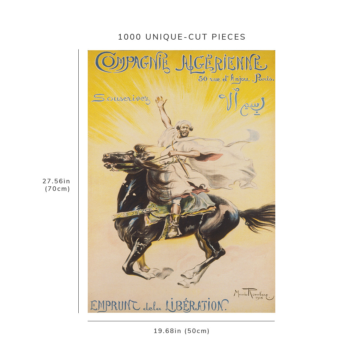 1000 piece puzzle: 1918 | Compagnie Algerienne | Maurice Romberg