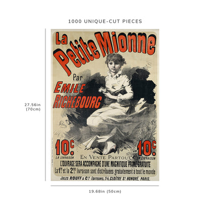 1000 piece puzzle: 1884 | The Little Mionne By Emile Richebourg | Jules Chéret