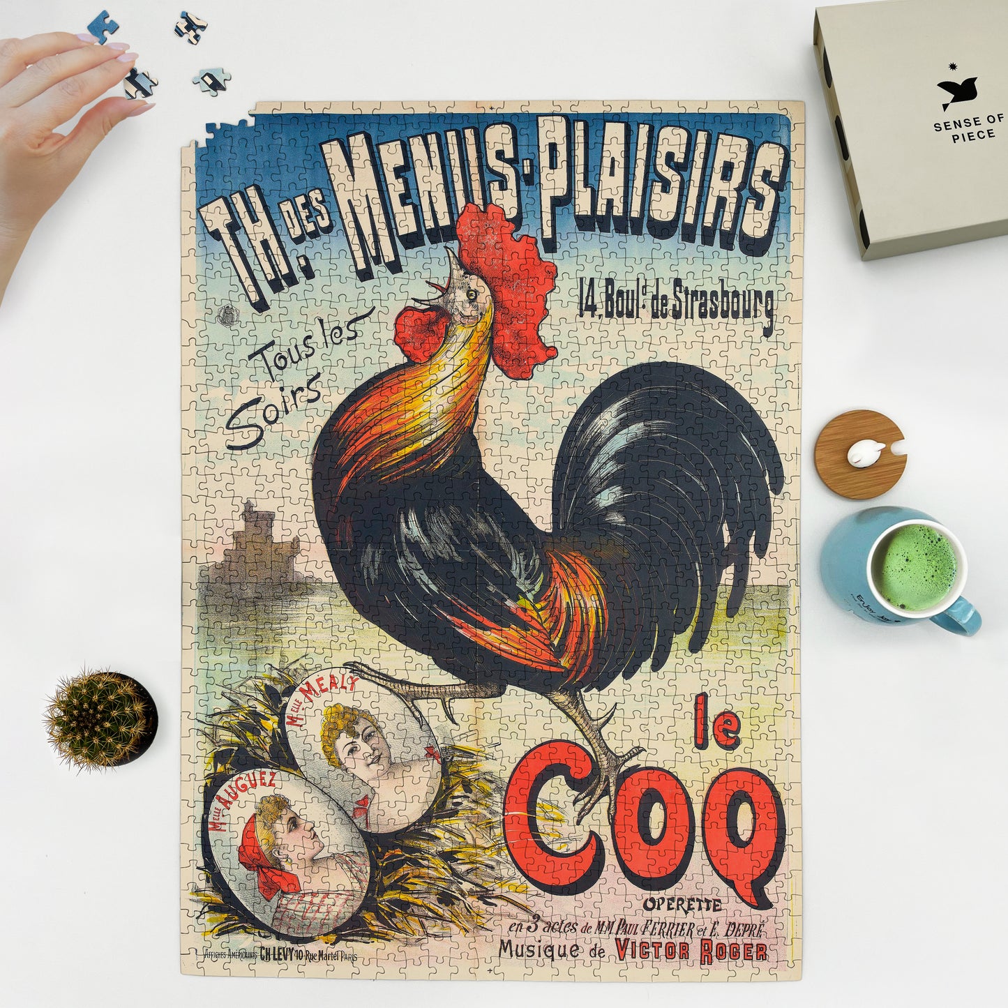 1000 piece puzzle 1891 Rooster Anonymous