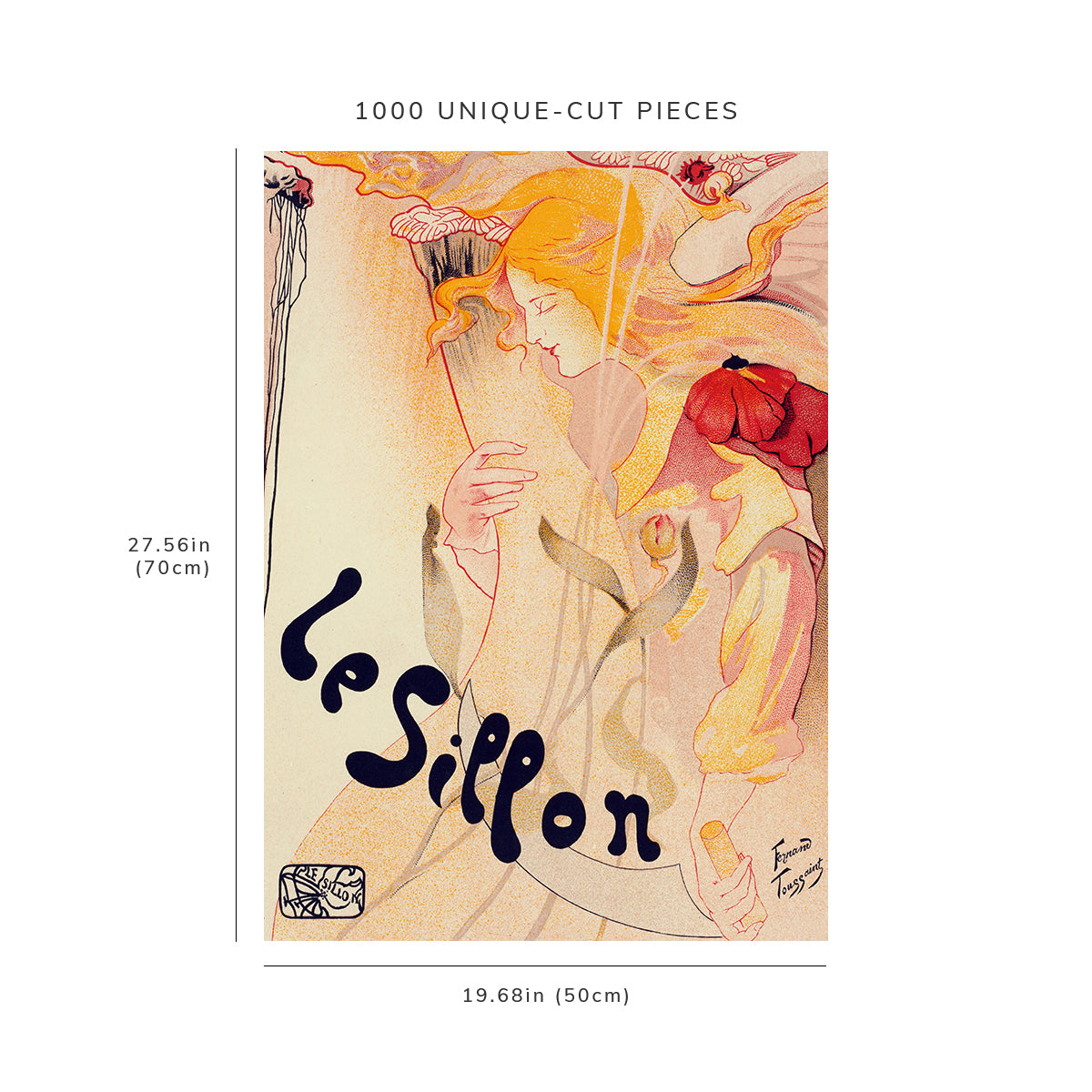 1000 piece puzzle: 1897 | Le Sillon | Fernand Toussaint