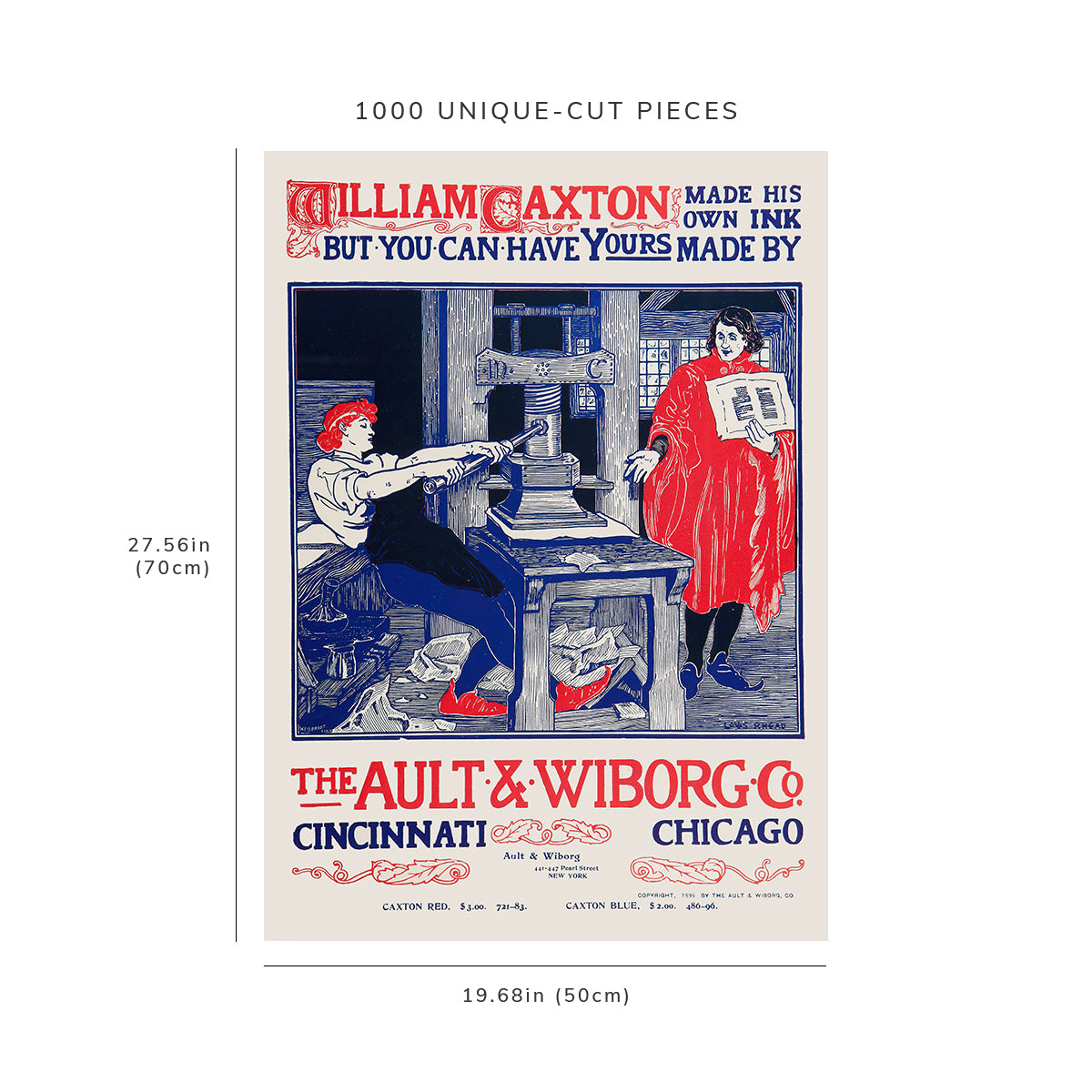 1000 piece puzzle: 1890 - 1913 | Ault and Wiborg, Ad. 111 | Anonymous
