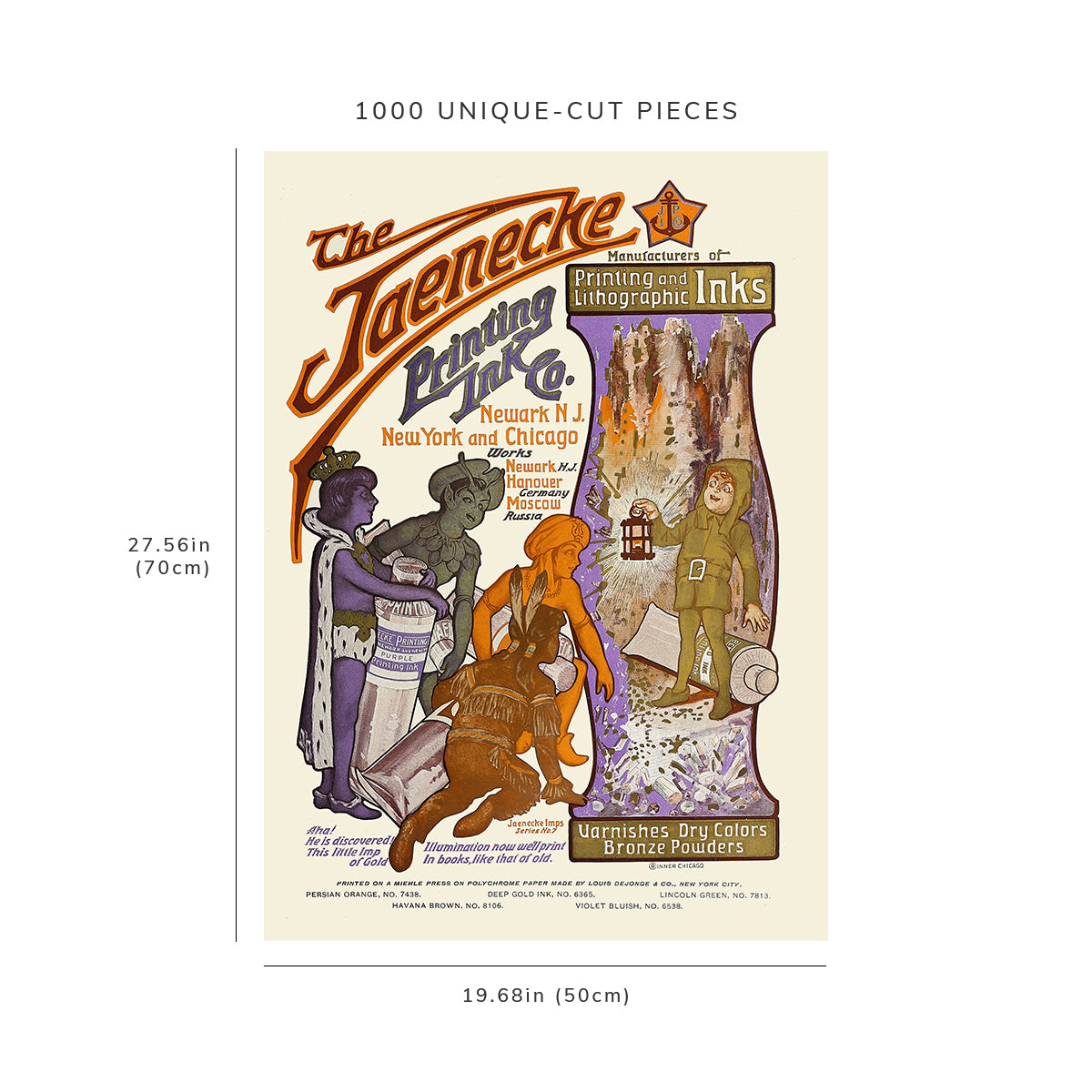 1000 piece puzzle: 1890 - 1913 | Jaenecke, Ad. 02 | Anonymous