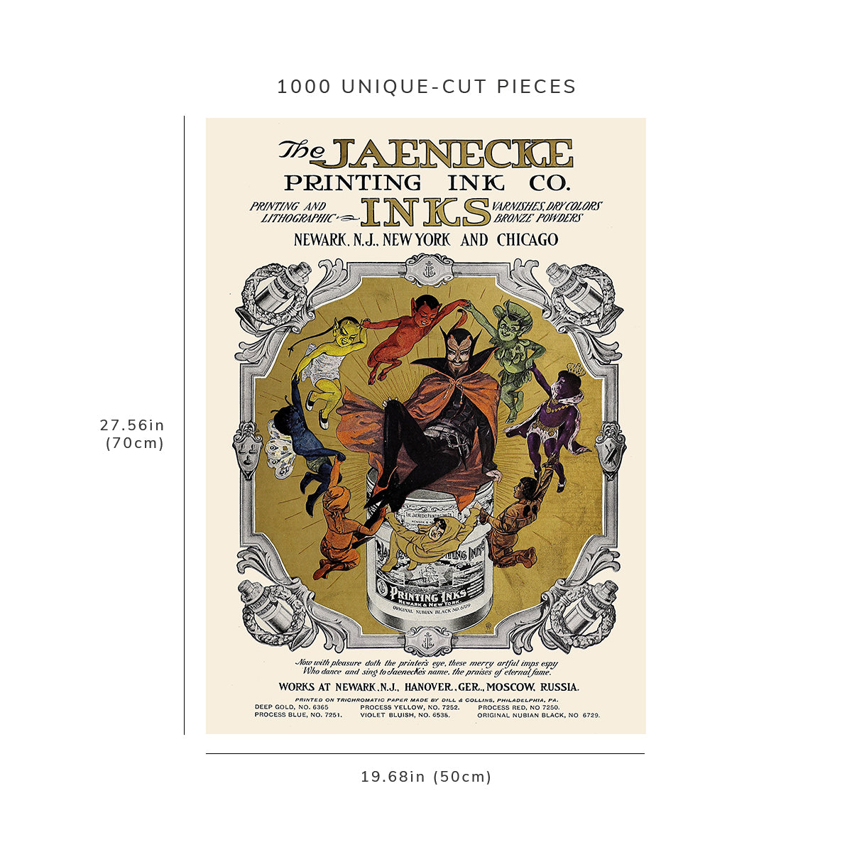 1000 piece puzzle: 1890 - 1913 | Jaenecke, Ad. 05 | Anonymous
