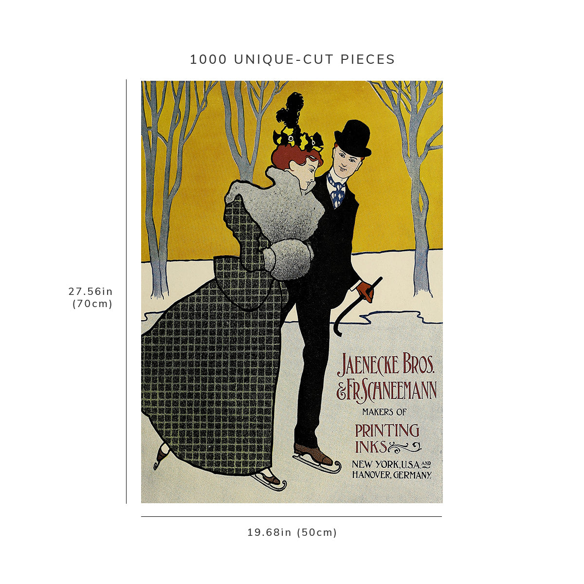 1000 piece puzzle: 1890 - 1913 | Jaenecke, Ad. 08 | Anonymous