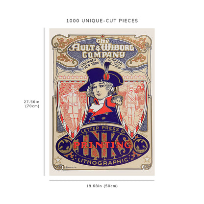 1000 piece puzzle: 1890 - 1913 | Ault and Wiborg, Ad. 124 | Frank Swick