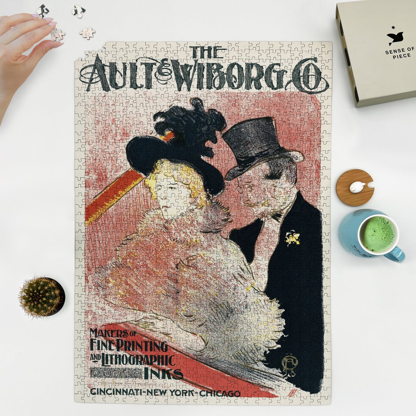 1000 piece puzzle 1896 Ault and Wiborg  Ad  105 Henri de Toulouse-Lautrec 