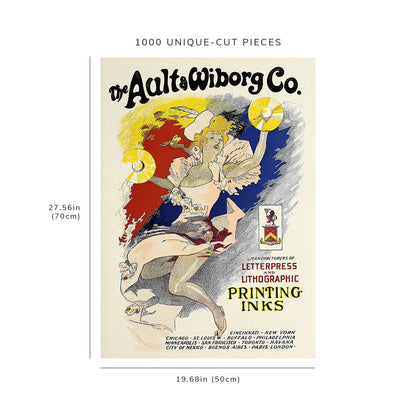 1000 piece puzzle: 1890 - 1913 | Ault and Wiborg, Ad. 089 | Jules Chéret