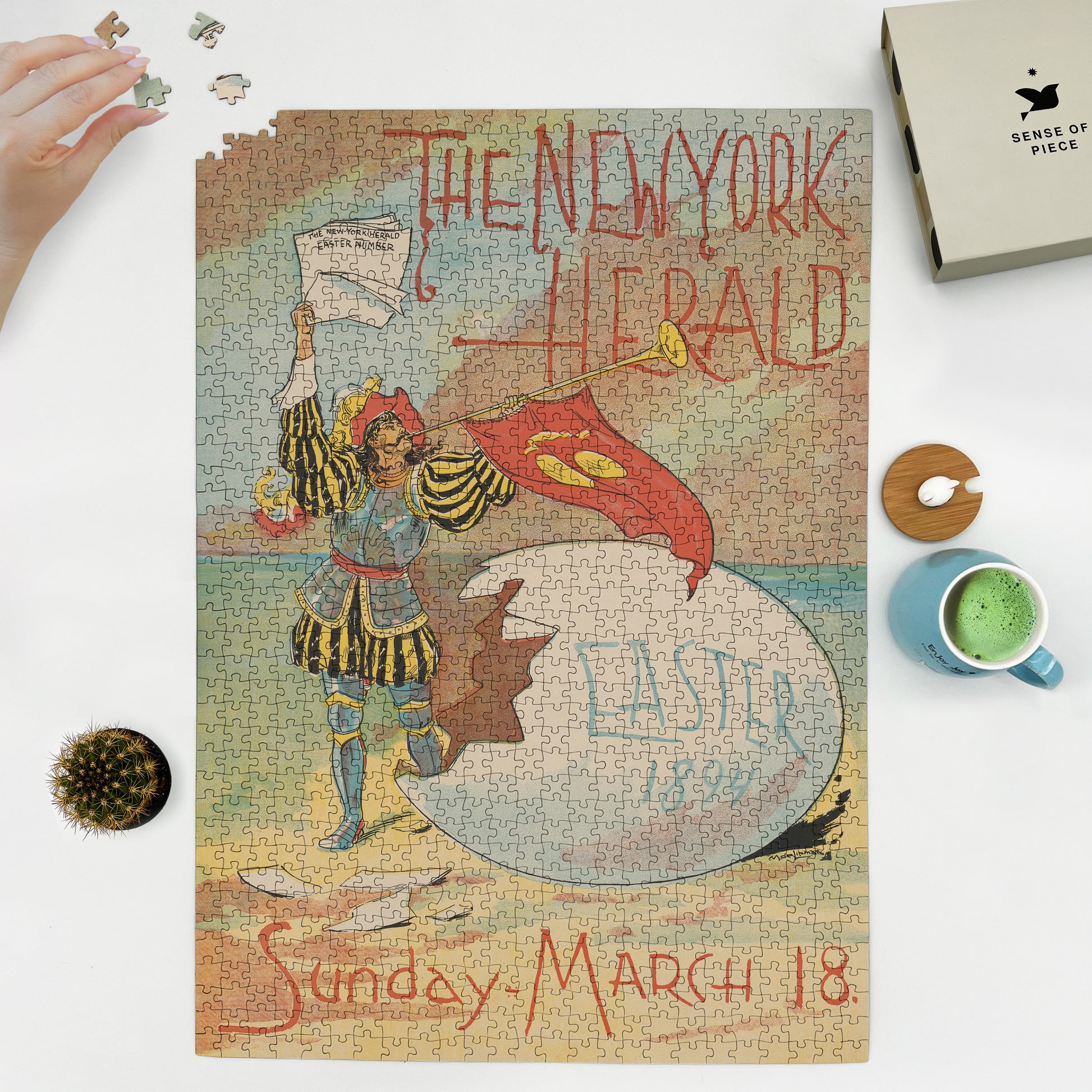 1000 piece puzzle 1894 The New York Herald  Easter 1894 Anonymous