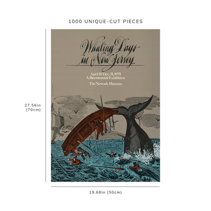 1000 piece puzzle: 1975 | Whaling days in New Jersey | Anonymous