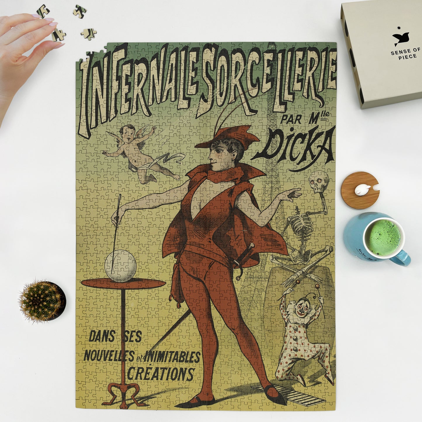 1000 piece puzzle 1880 - 1900 Infernale Sorcellerie Par Mlle  Dicka Anonymous