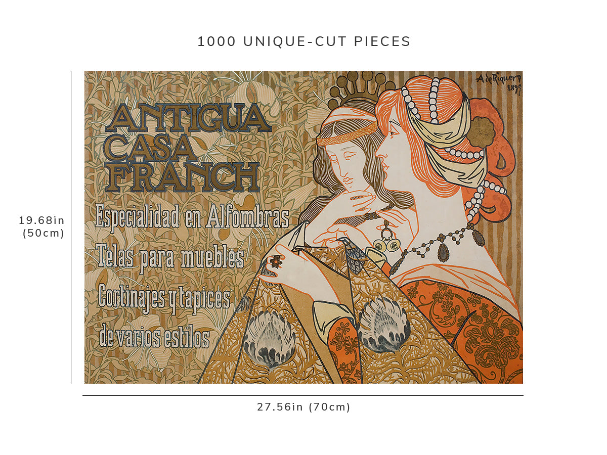 1000 piece puzzle: 1899 | Antigua Casa Franch | Alexandre de Riquer