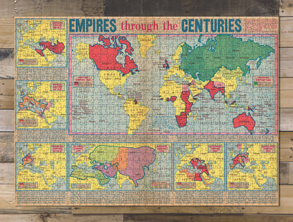 1000 piece puzzle 1941 Map of Empires through the Centuries July 27, 1941 