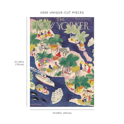 1000 piece puzzle - 1935 Map of Cover: The New Yorker | Feb. 2, 1935 | Jigsaw Puzzle Game for Adults