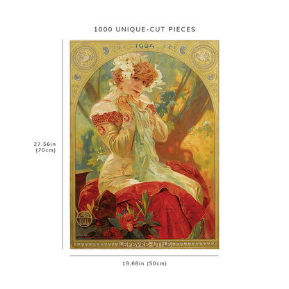 1000 piece puzzle: 1903 | Lefevre-Utile Sarah Bernhardt | Alphonse Mucha