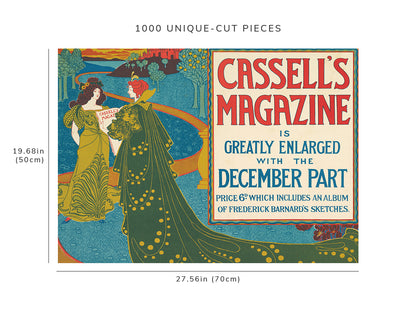 1000 piece puzzle: 1896 | Cassell’s Magazine; December | Louis Rhead