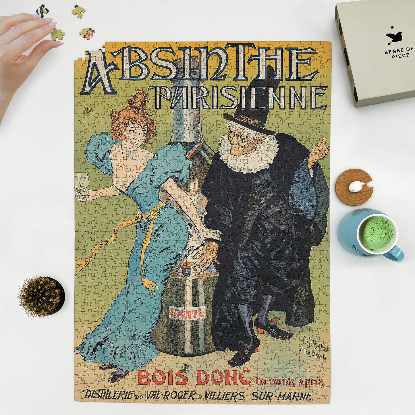 1000 piece puzzle 1896 Absinthe Parisienne Pierre-Henri Gelis-Didot 