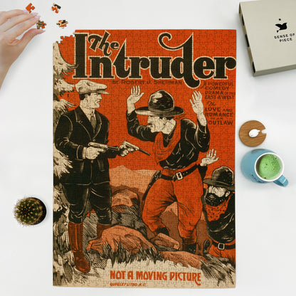 1000 piece puzzle 1910 The intruder Quigley Litho  Co  