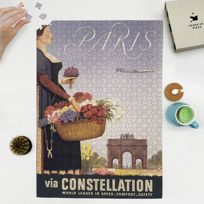 1000 piece puzzle 1950 Paris via Constellation Maximus
