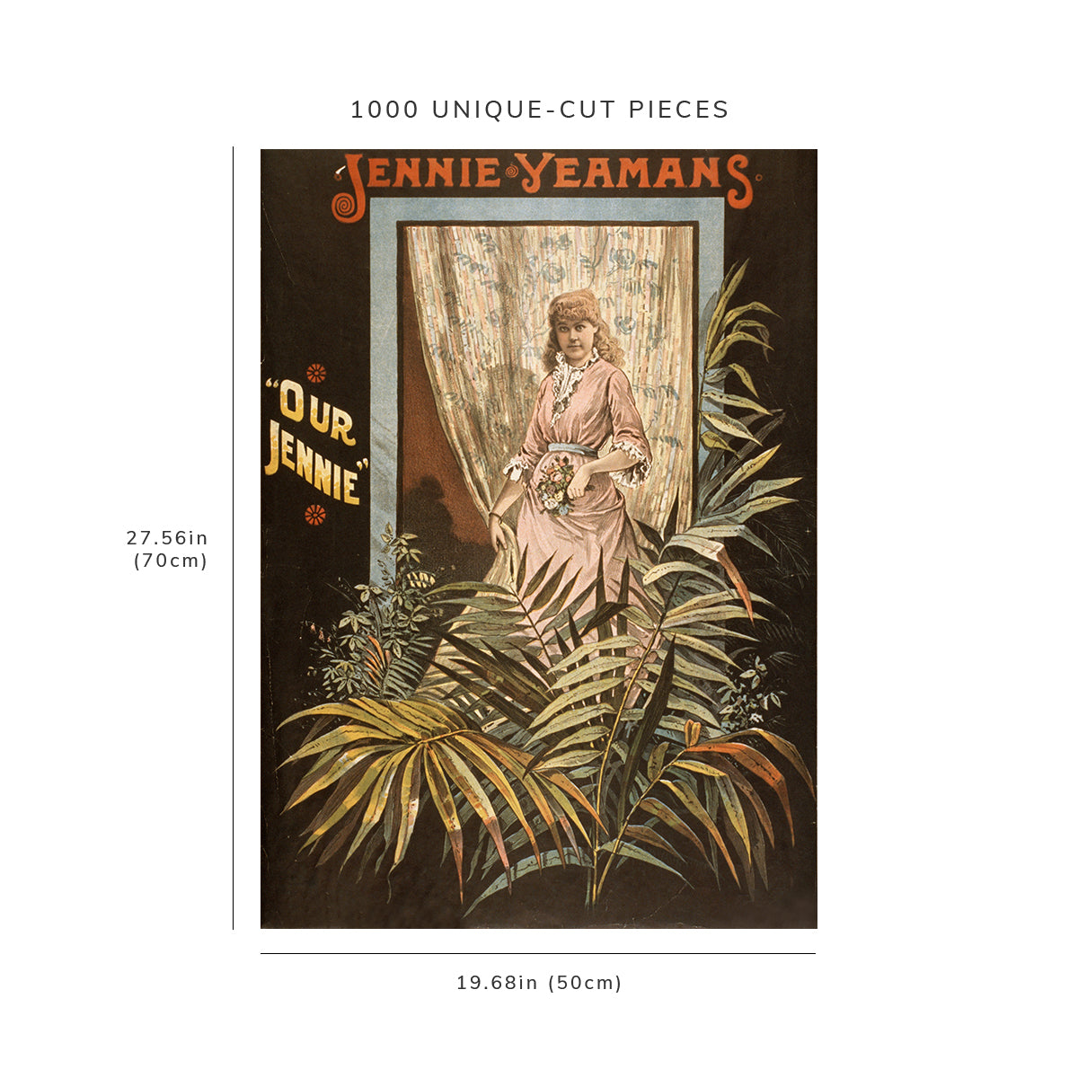 1000 piece puzzle: 1887 | Jennie Yeamans ‘Our Jennie’ | Forbes Co.