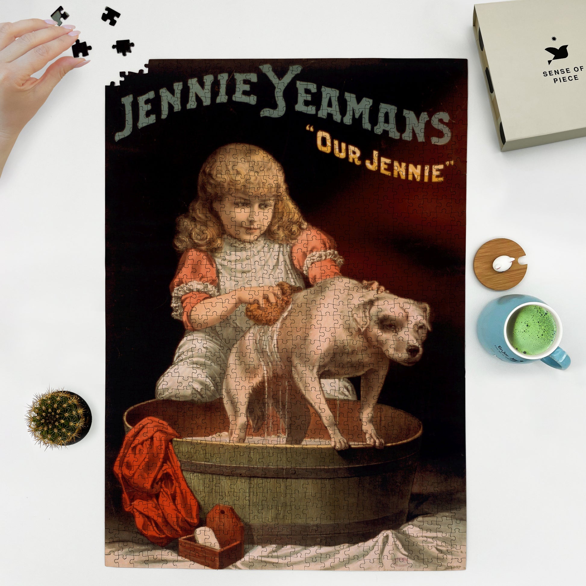 1000 piece puzzle 1887 Jennie Yeamans ‘Our Jennie’ Forbes Co  