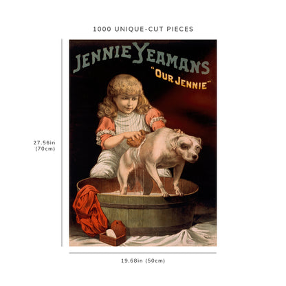 1000 piece puzzle: 1887 | Jennie Yeamans ‘Our Jennie’ | Forbes Co.