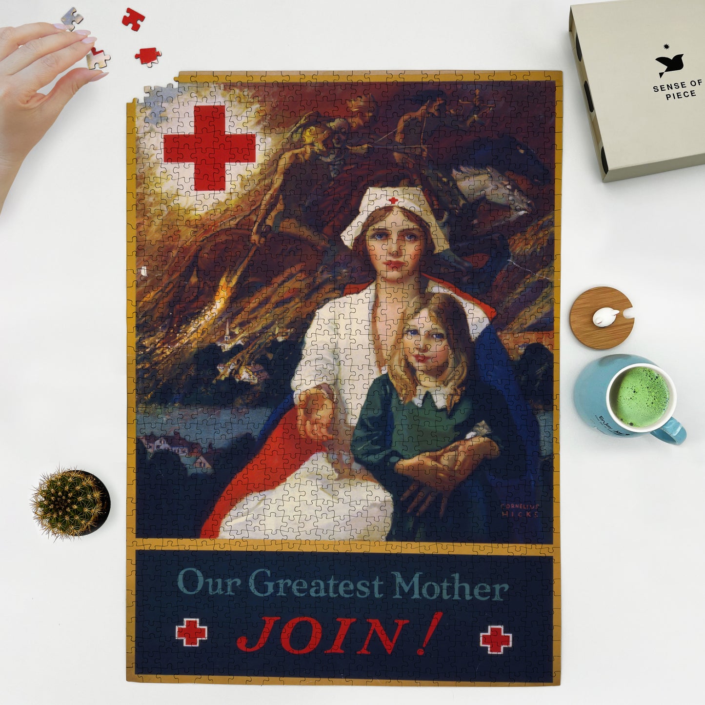1000 piece puzzle 1917 Our greatest mother – join  Cornelius Hicks 