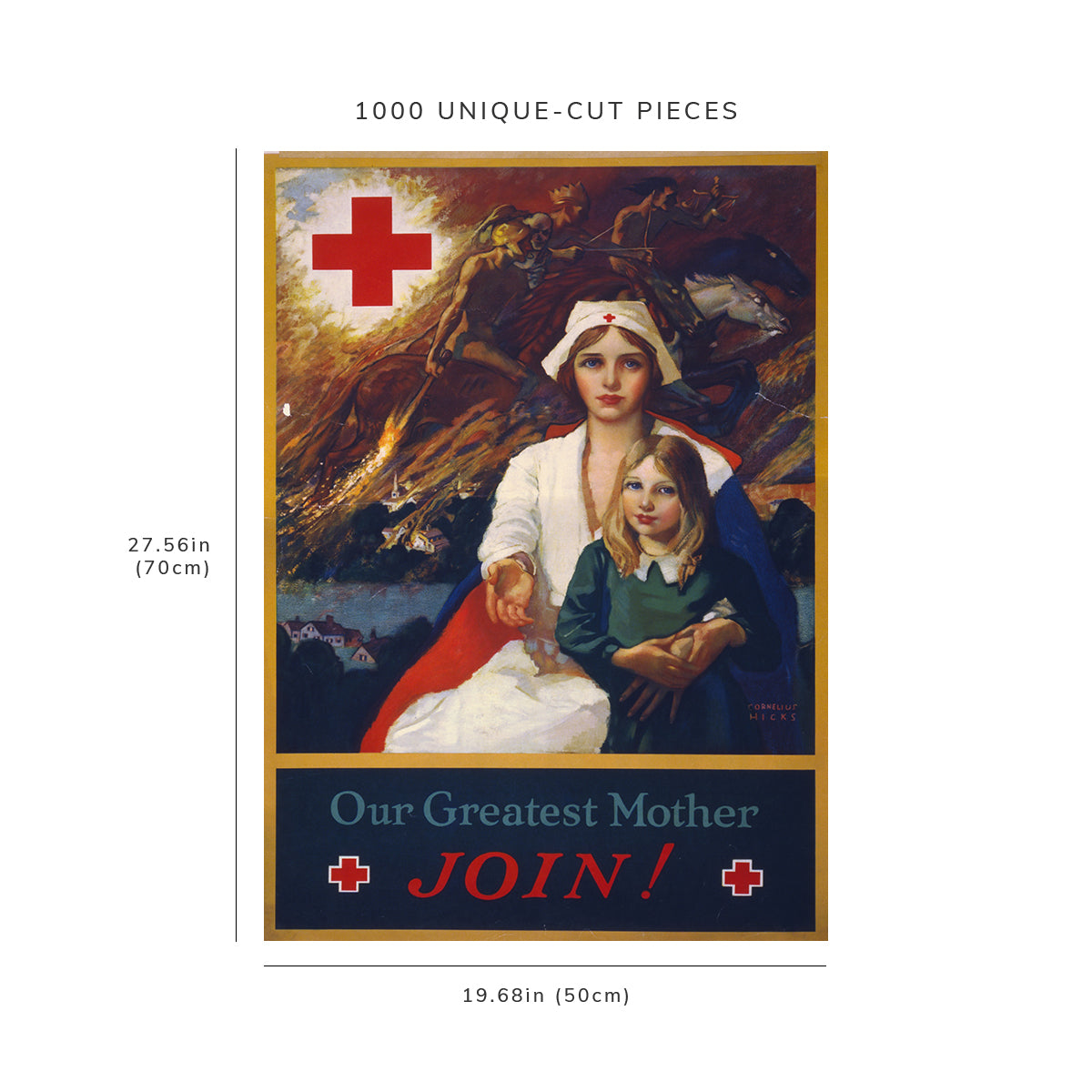 1000 piece puzzle: 1917 | Our greatest mother – join! | Cornelius Hicks