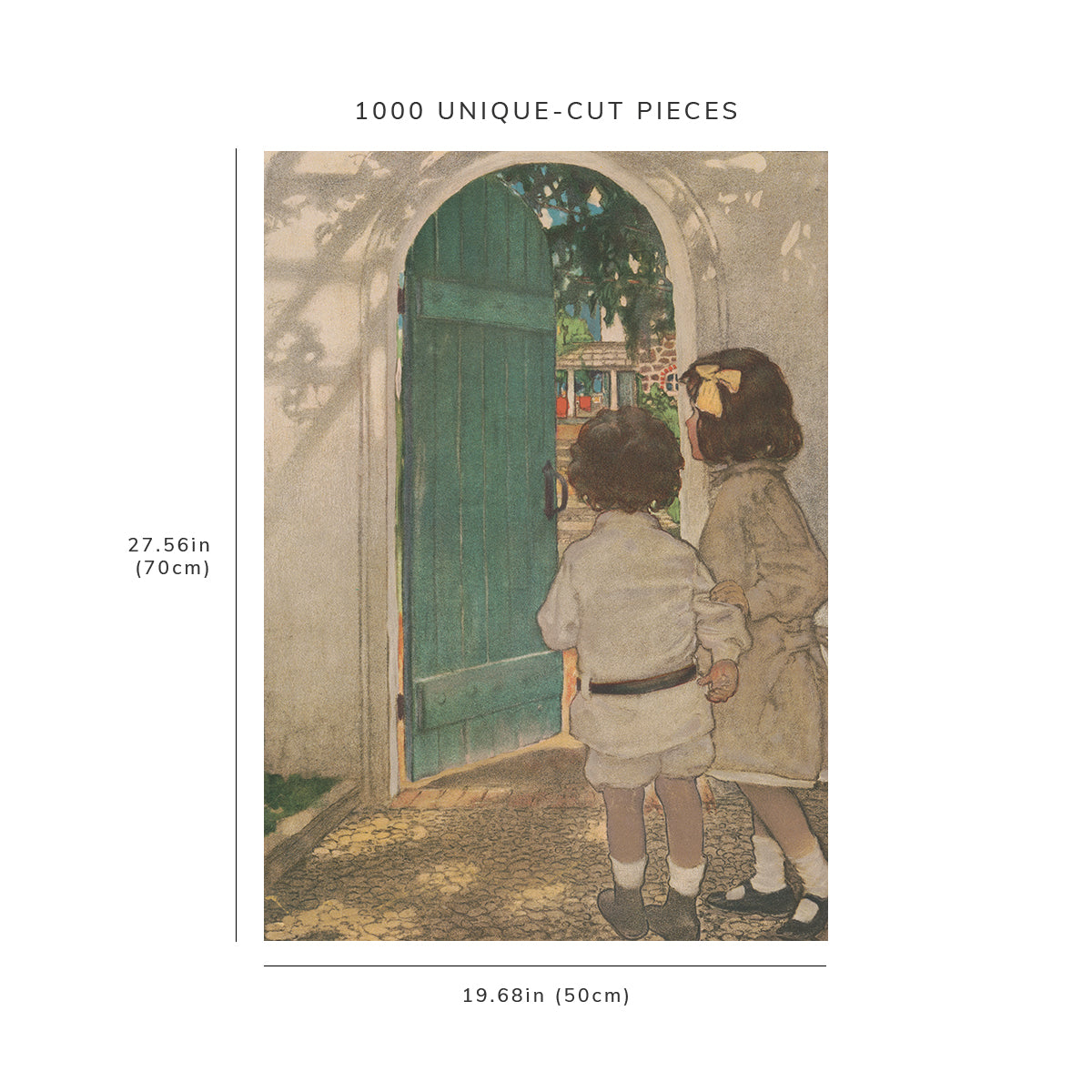 1000 piece puzzle: 1904 | The green door | Jessie Willcox Smith