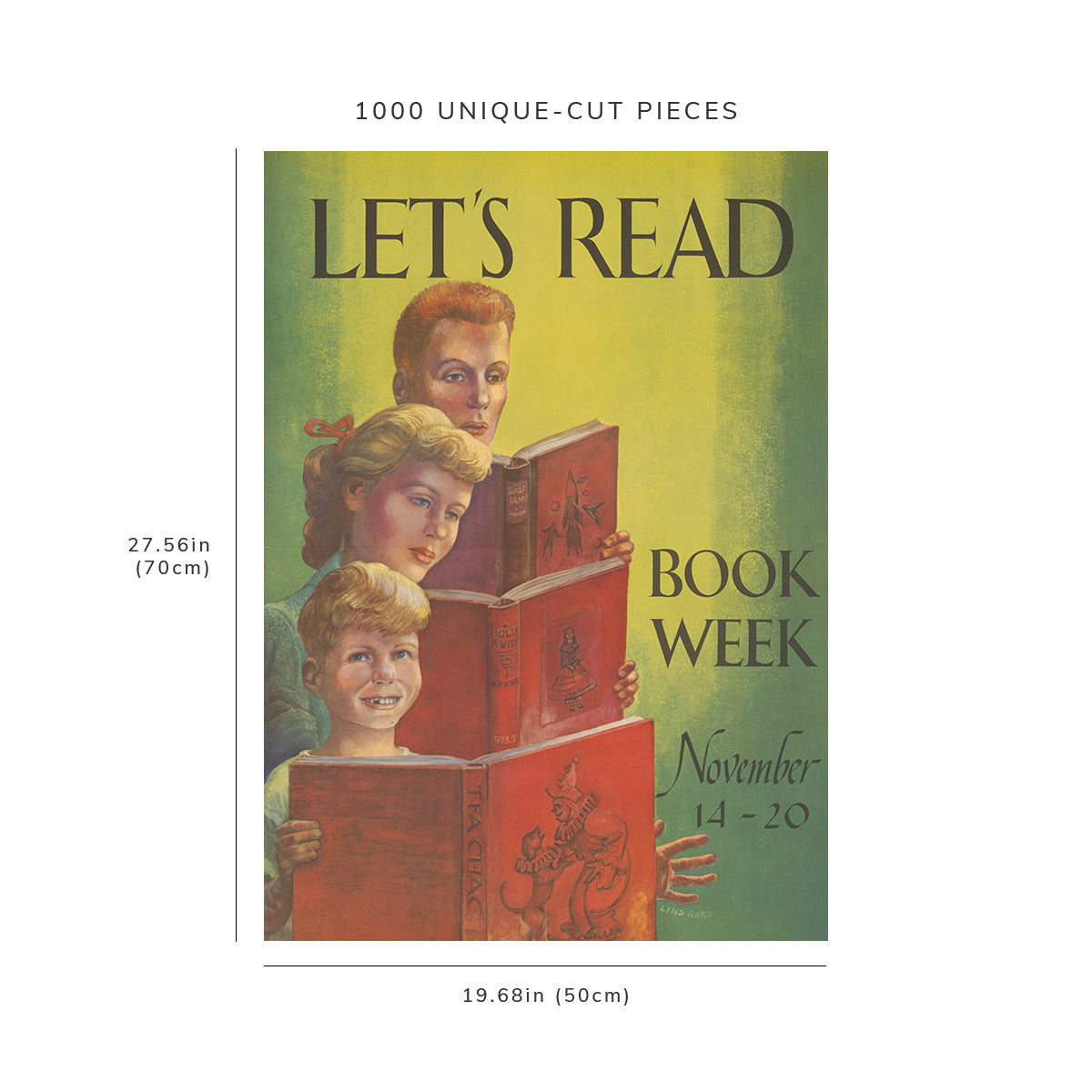 1000 piece puzzle: 1959 | Let’s read, book week, Nov. 14-20 | Lynd Ward