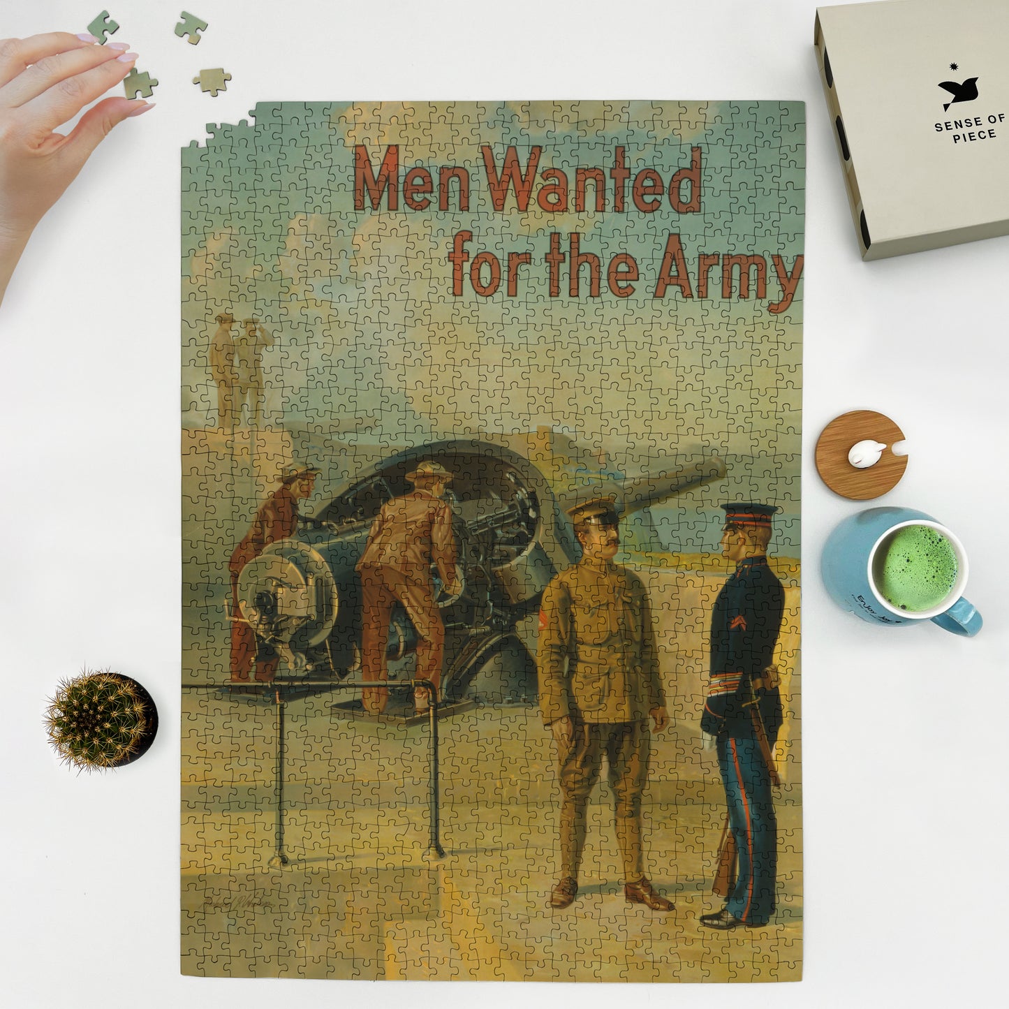 1000 piece puzzle 1910 Men wanted for the army Michael P  Whelan 