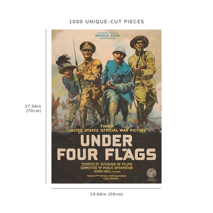 1000 piece puzzle: 1917 | Under four flags | Philip Martiny
