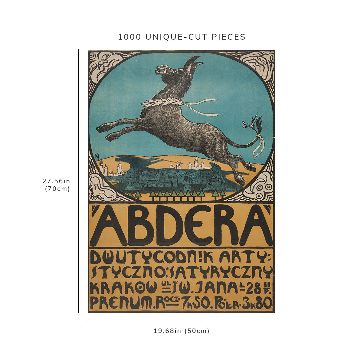 1000 piece puzzle: 1911 | 'Abdera' artistic and satirical biweekly | Henryk Kunzek
