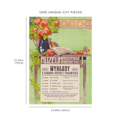 1000 piece puzzle: 1912 | Municipal Industrial Museum. Lectures in the field of art and industry | K. Stefanowicz