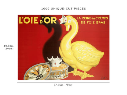 1000 piece puzzle: 1875 - 1942 | L’Oie d’OrLeonetto Cappiello