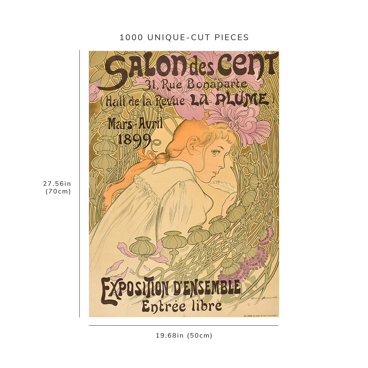 1000 piece puzzle: 1899 | Salon des Cent | Firmin Bouisset