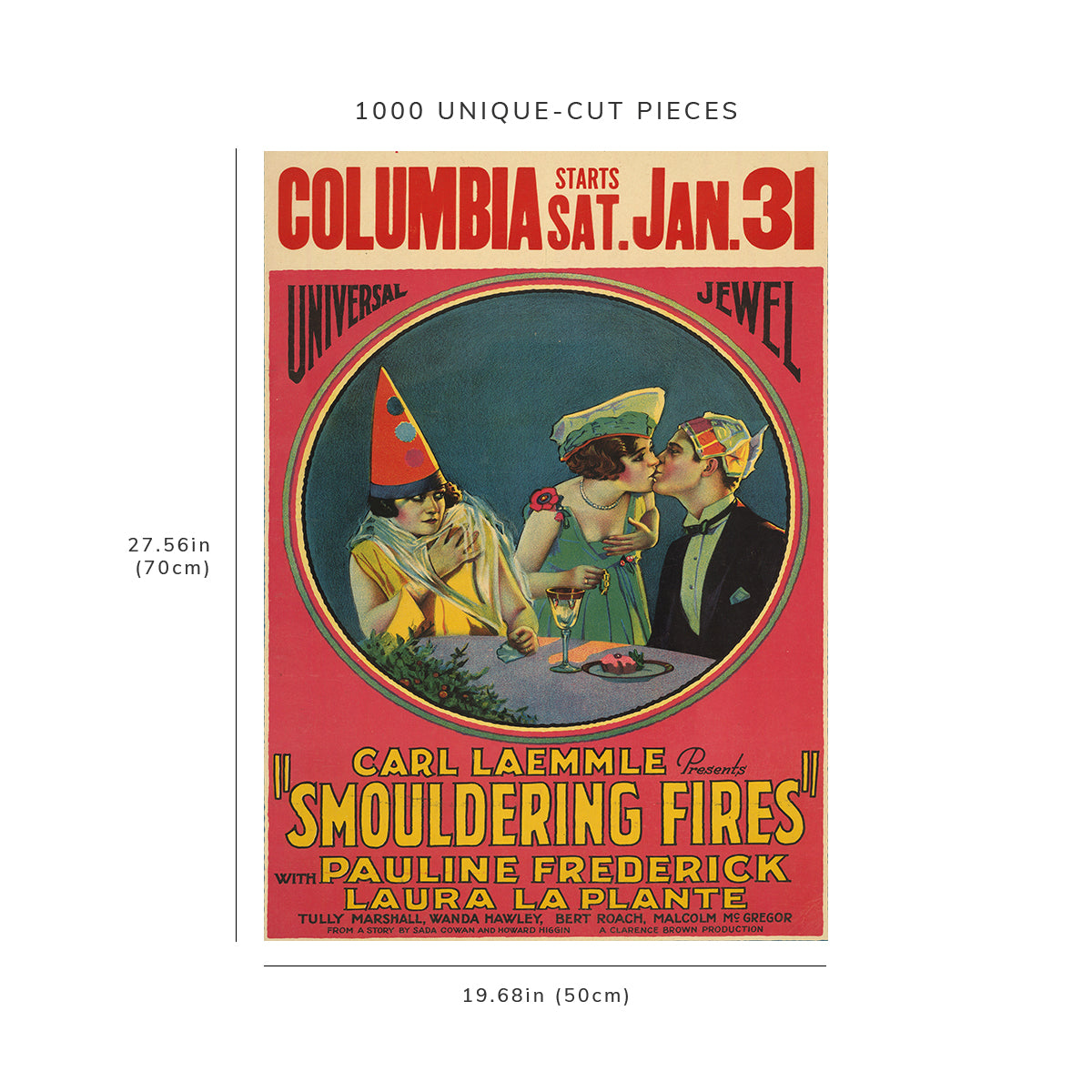 1000 piece puzzle: 1924 | Smouldering fires | Morgan Litho Co.