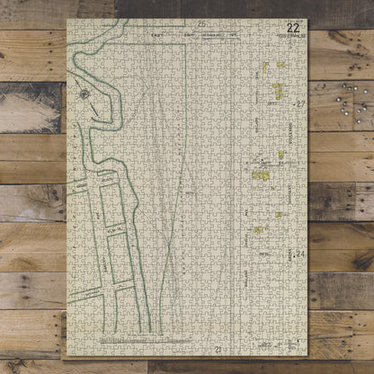 1000 Piece Jigsaw Puzzle 1884 Map of New York Bronx, V. 18, Plate No. 22 Map