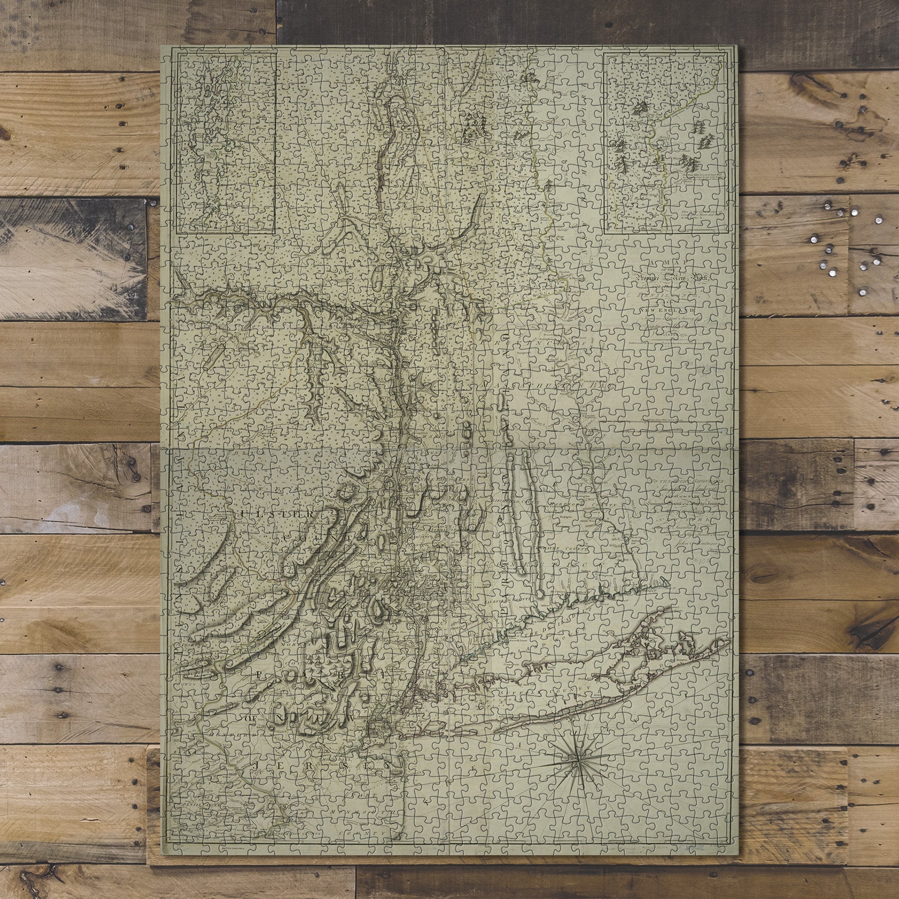 1000 Piece Jigsaw Puzzle 1775 Map of London A Map of the Province of New York