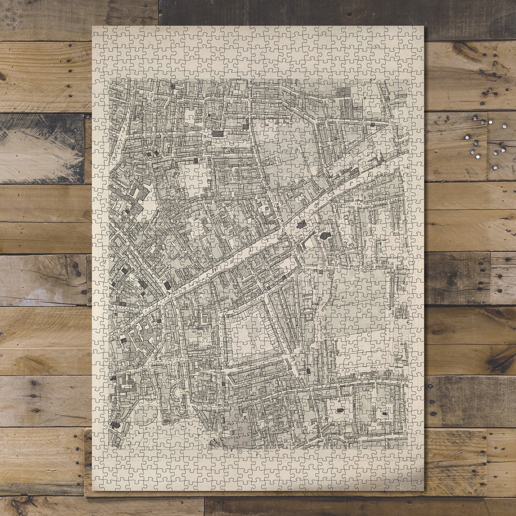1000 Piece Jigsaw Puzzle 1799 Map of London F2 Horwood, Richardr) | Vintage