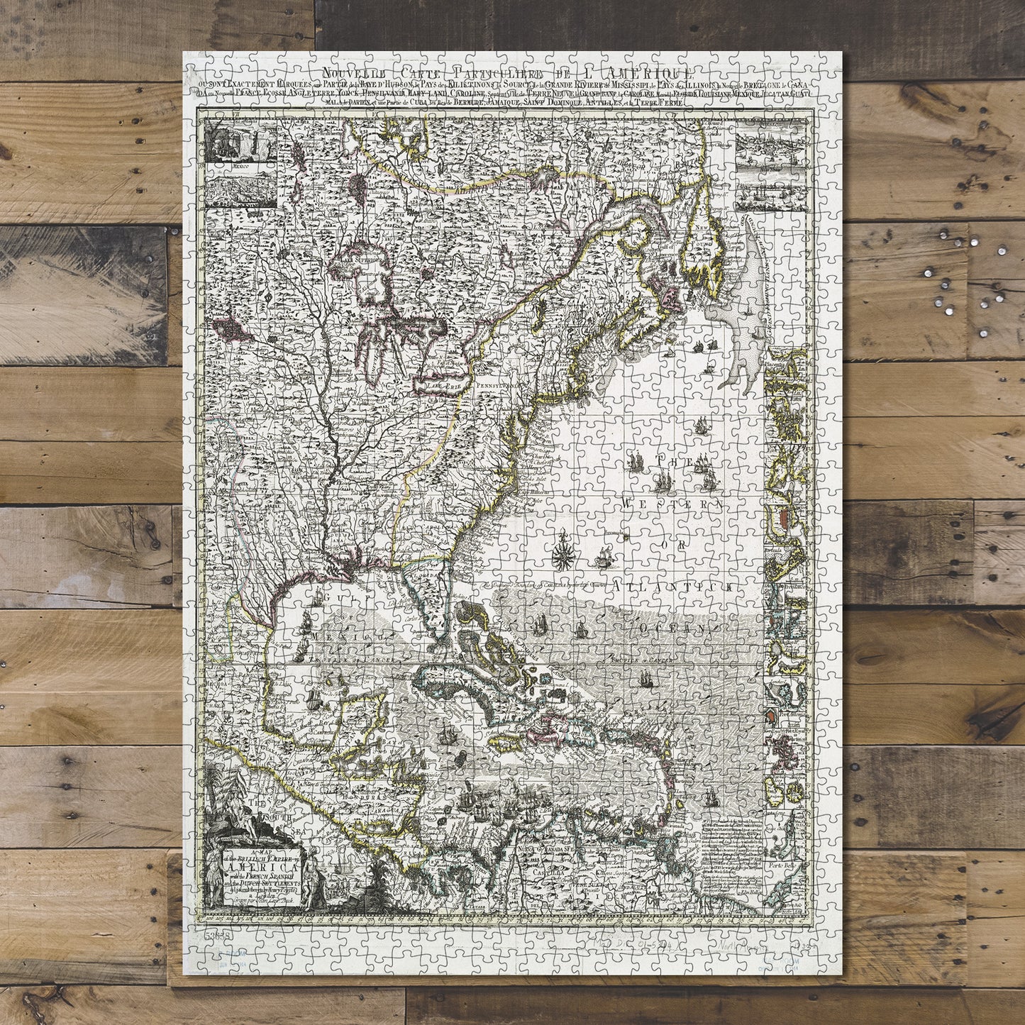 1000 Piece Jigsaw Puzzle 1755 Map of London A Map of the British Empire in America