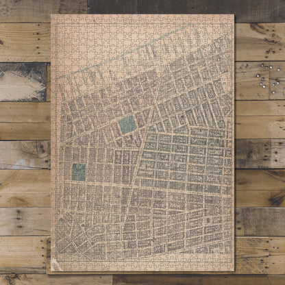 1000 Piece Jigsaw Puzzle 1867 Map of New York Sheet 5 Morton Street
