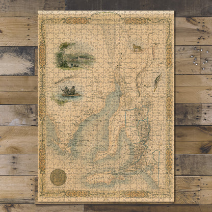1000 piece puzzle 1851 Map of Australia Tallis and Rapkin of South Australia Birthday Present Gifts