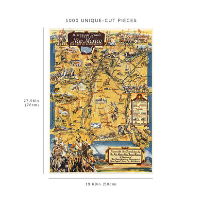 1000 piece puzzle - 1940 | Historical Trails Through New Mexico | The Land of Enchantment