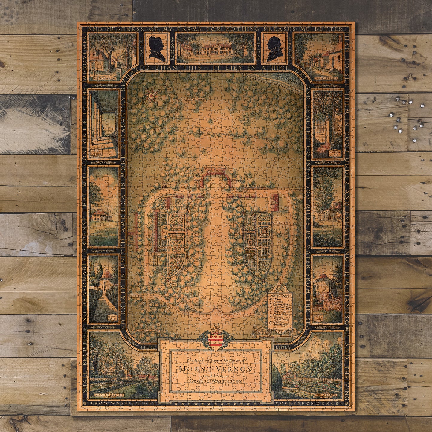 1000 Piece Jigsaw Puzzle New York Map Company LLC 1932 Mount Vernon
