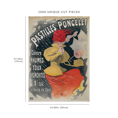 1000 piece puzzle: 1896 | Pastilles Poncelet | Jules Chéret