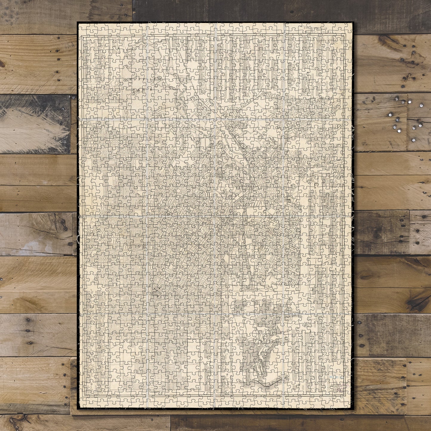 1000 Piece Jigsaw Puzzle 1920 Map California | Los Angeles | Los Angeles Clason's