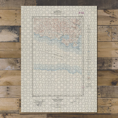 1000 Piece Jigsaw Puzzle 1914 Map Canada | British Columbia | Sooke Sooke sheet, Vancou
